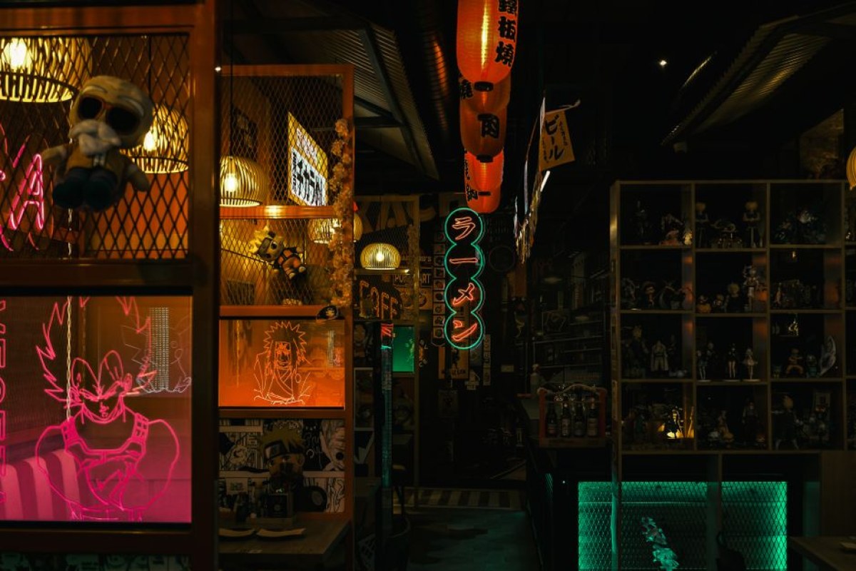 anime cyberpunk city