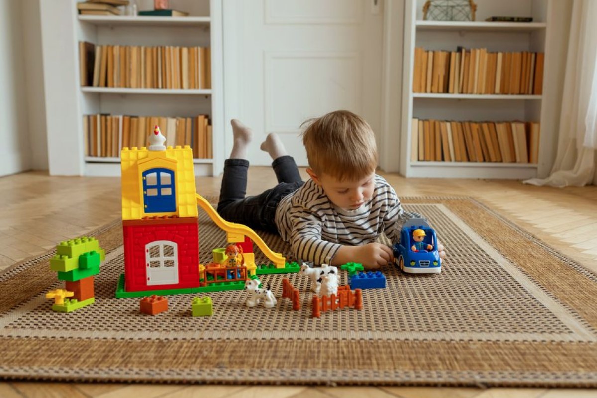 vintage LEGO wooden blocks