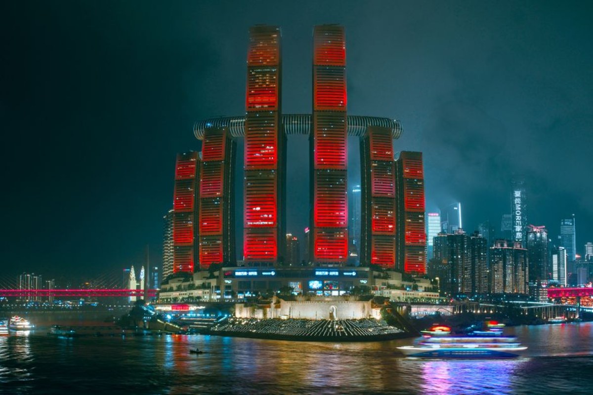cyberpunk city landscape