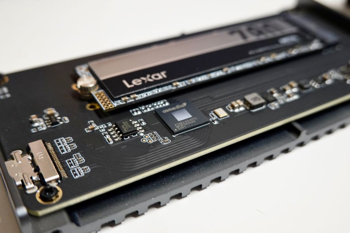 SSD drive close-up